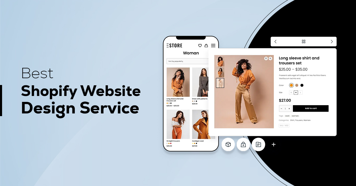 Modern shopify website